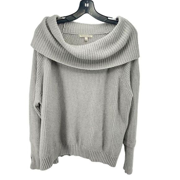 41 Hawthorn Womens Pullover Sweater Cowl Neck Thumbhole Knit Ribbed Gray 3X - Picture 2 of 10